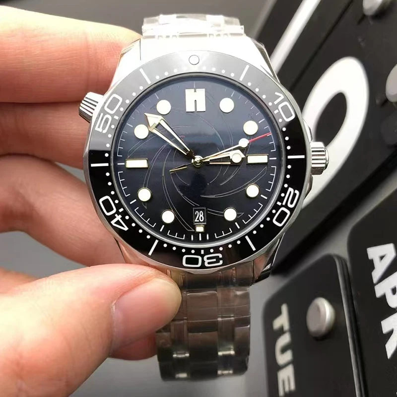 VSF Factory 8900 ETA Automatic Luxury 18mm Queen James's Secret Envoy Diving Men's Watch Ceramic Bezel Stainless Steel
