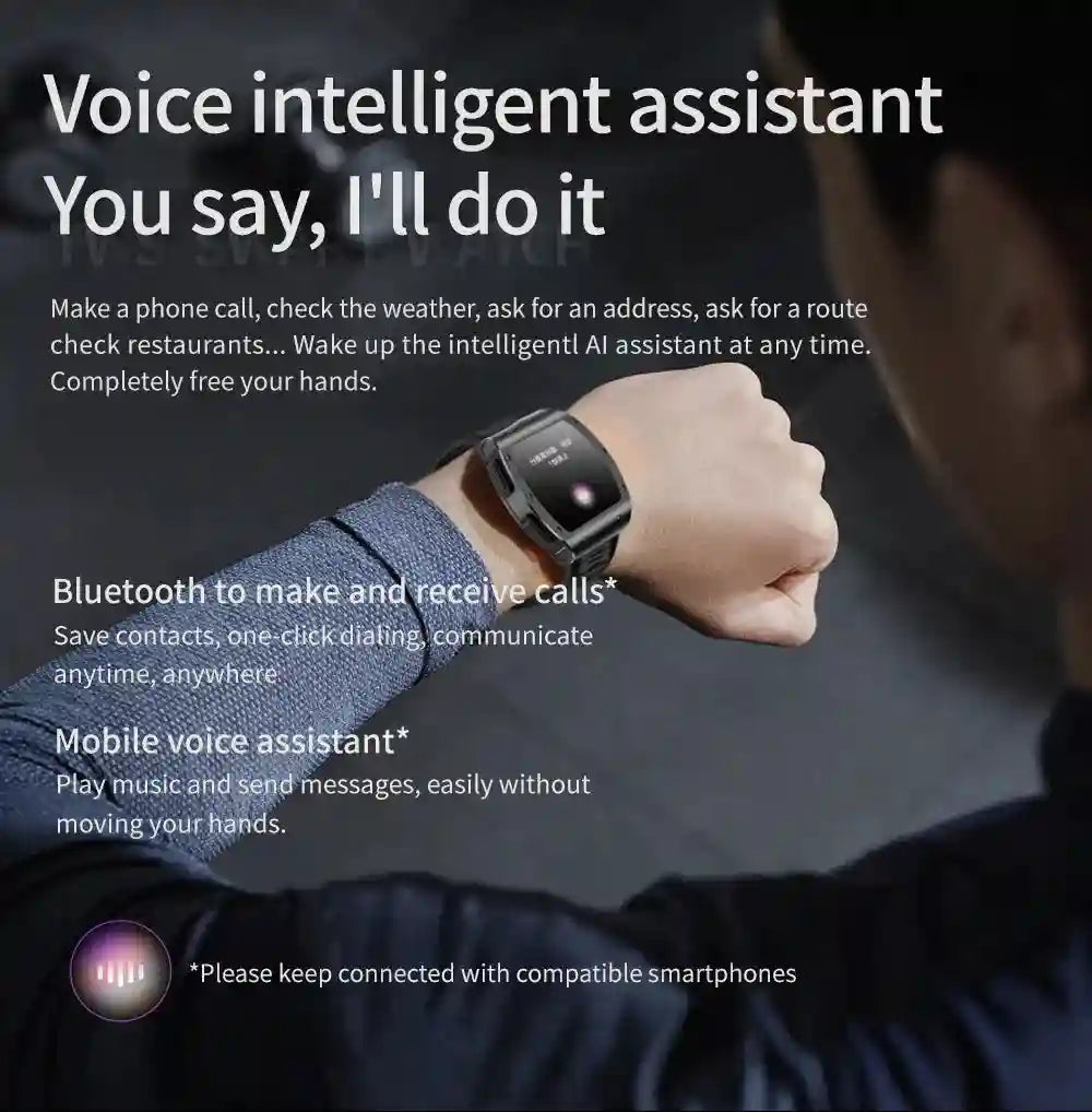 Tidesmit JM09 Smartwatch With Wireless Earbuds - IP67 Waterproof Fitness Tracker Tidesmit