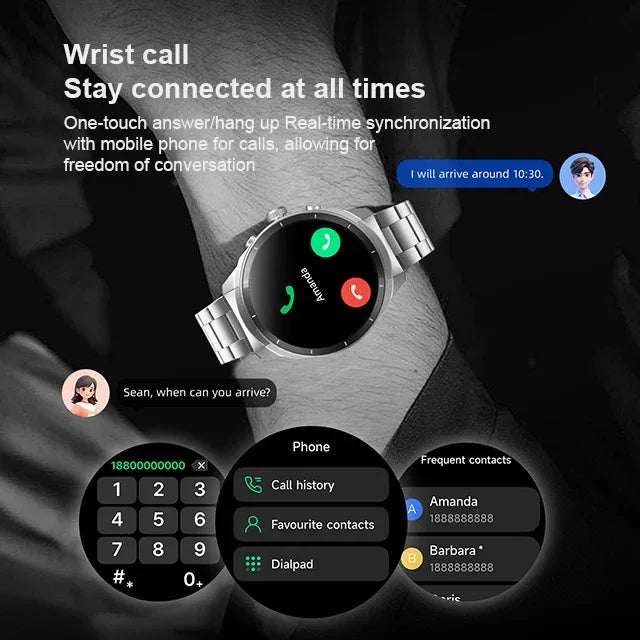 GTC1 Smartwatch - AMOLED Fitness Tracker with Heart Rate Monitor My Store