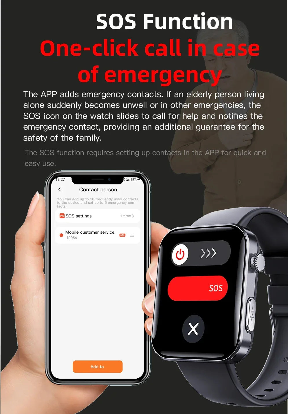 Smartwatch with ECG & Blood Pressure Monitor - Health Fitness Tracker My Store