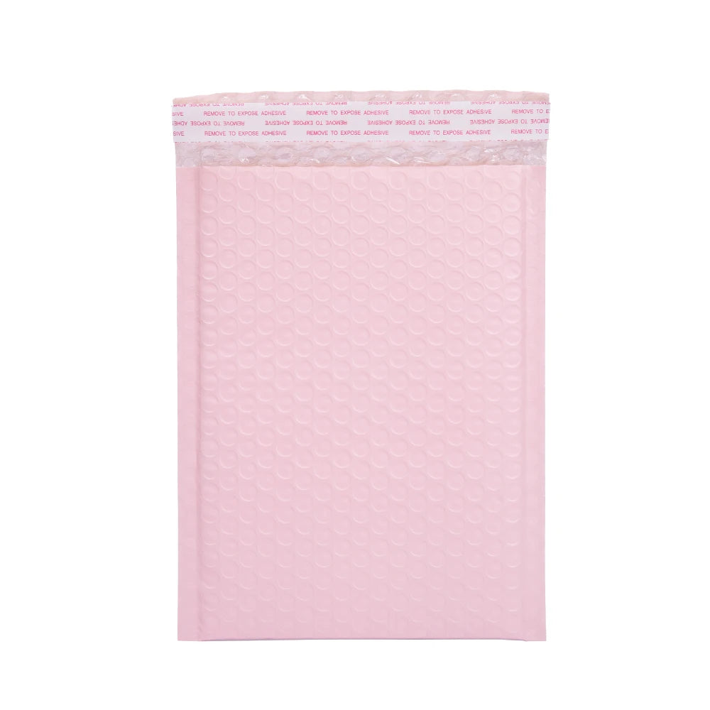Cheap Personalized Logo Custom Print Compostable Pink Self Seal Mailing Shipping Packaging Poly Air Bubble Bags Mailer Envelope
