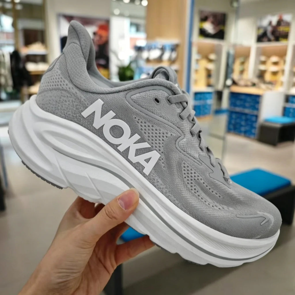 2026 Luxury Fashion clifton10 Sneakers Chunky Sole Running Shoes Mesh Lace-Up Breathable Round Toe Walking Shoes for Men
