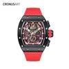 2025 New Luxury Automatic Mechanical Watch for Men - With Transparent Movement and Rubber Strap - Original Watches