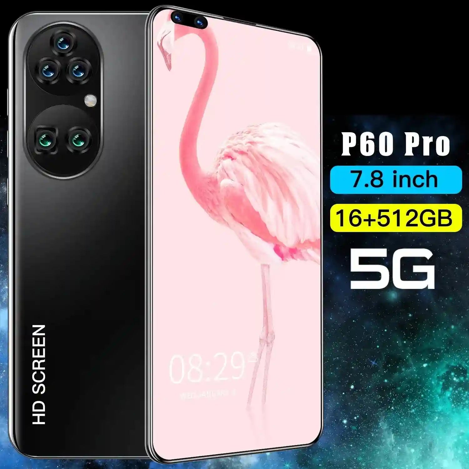 Tidesmit 5G Smartphone 512GB - 7.8 Inch AMOLED Dual SIM Mobile Tidesmit