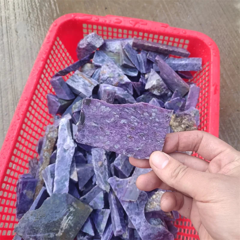 High Quality Semi Precious Original Stones Natural Rough purple Charoite Crystal Raw Stone for Decor