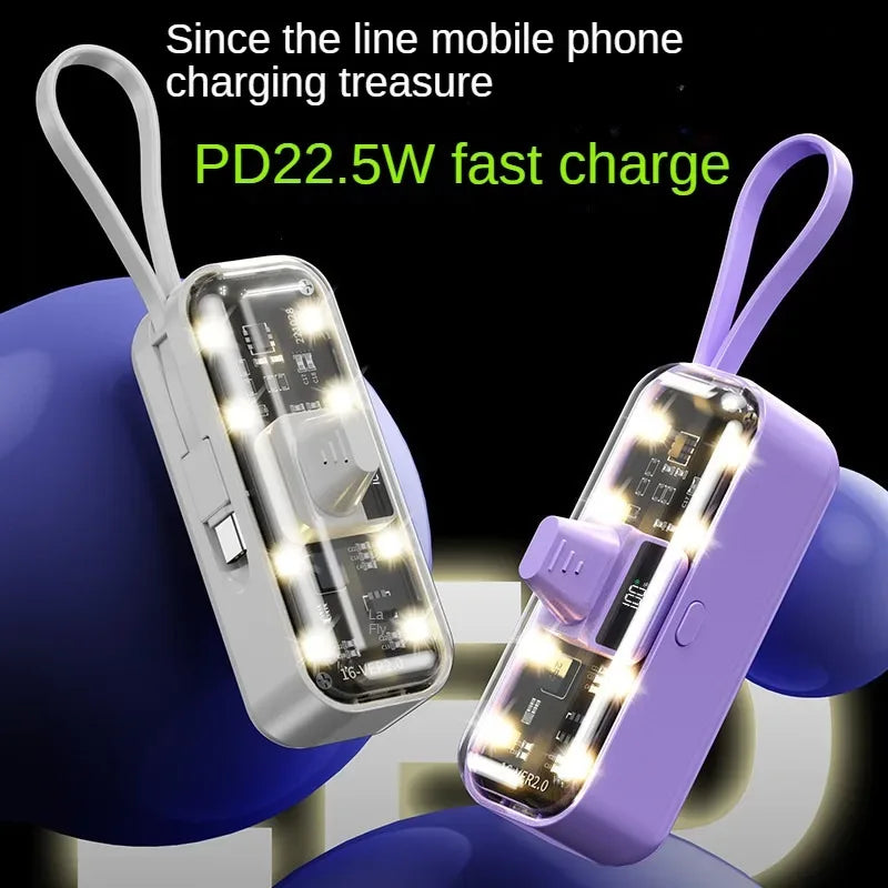 5000mAh Portable Fast Charging Power Bank with LED Display Tidesmit