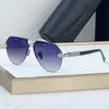 BIZSTER Luxury Frameless Fashion Toad Shaped Sunglasses UV400 Optical Casual Unisex Outdoor Use Model 6024