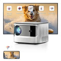 4K Android Portable Projector With 5G WiFi & Smart Home Integration Silver Tidesmit