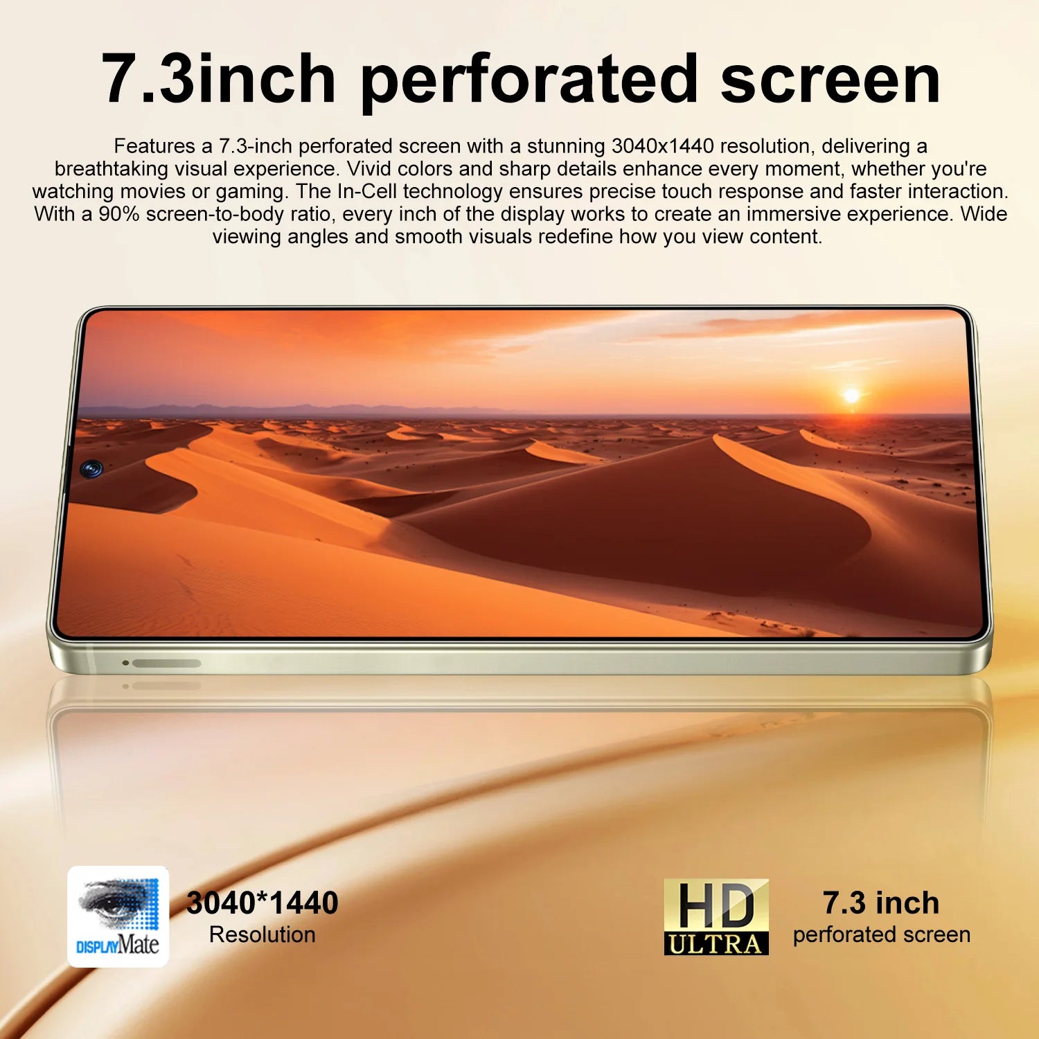 New S26 Ultra Original 5G Smartphone 7.3-Inch HD Screen 16GB+1TB Dual Card 72+108MP HD Beauty Camera Spanish Operating Language