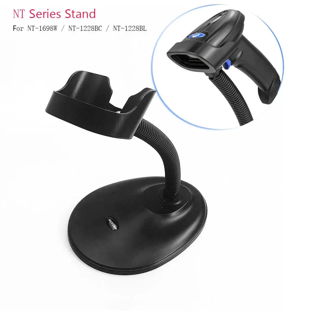 NETUM Barcode Scanner Stand, Adjustable Hands Free Barcode Scanning Bar-Code Reader Cradle, Scan Gun Label Reader Holder