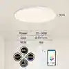 RGB Smart Ceiling Light Bluetooth App Controlled Dimmable 220V 220V XCRGB-BT-300 Bluetooth+remote control Tidesmit