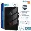 Smart WiFi Wall Switch | Alexa & Google Home Compatible | Tidesmit 12*7.2*3.84cm Black2gang Us Standard Tidesmit