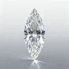 Marquise-cut lab diamond solitaire with symmetrical pointed ends