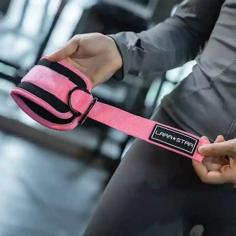 Gym Ankle Straps for Cable Machines - Padded Neoprene by Tidesmit Tidesmit