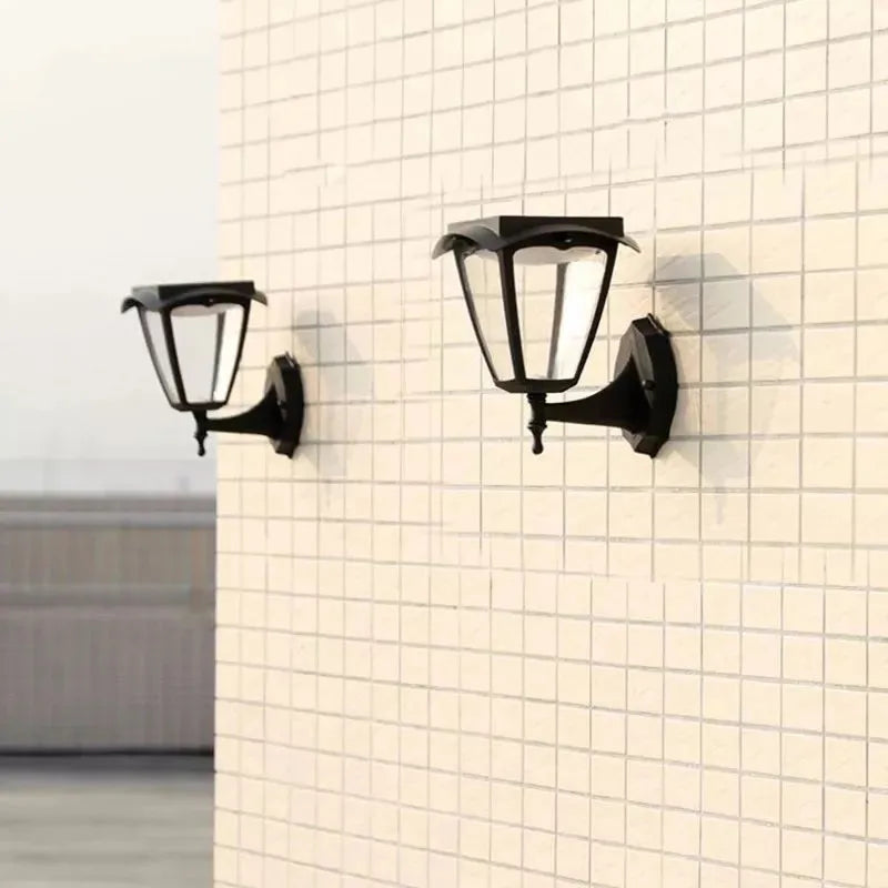 Solar Garden Decoration Outdoor LED Wall Light Street Outdoor Solar Panel Waterproof Sunlight Wall Lamps Solar Spotlights