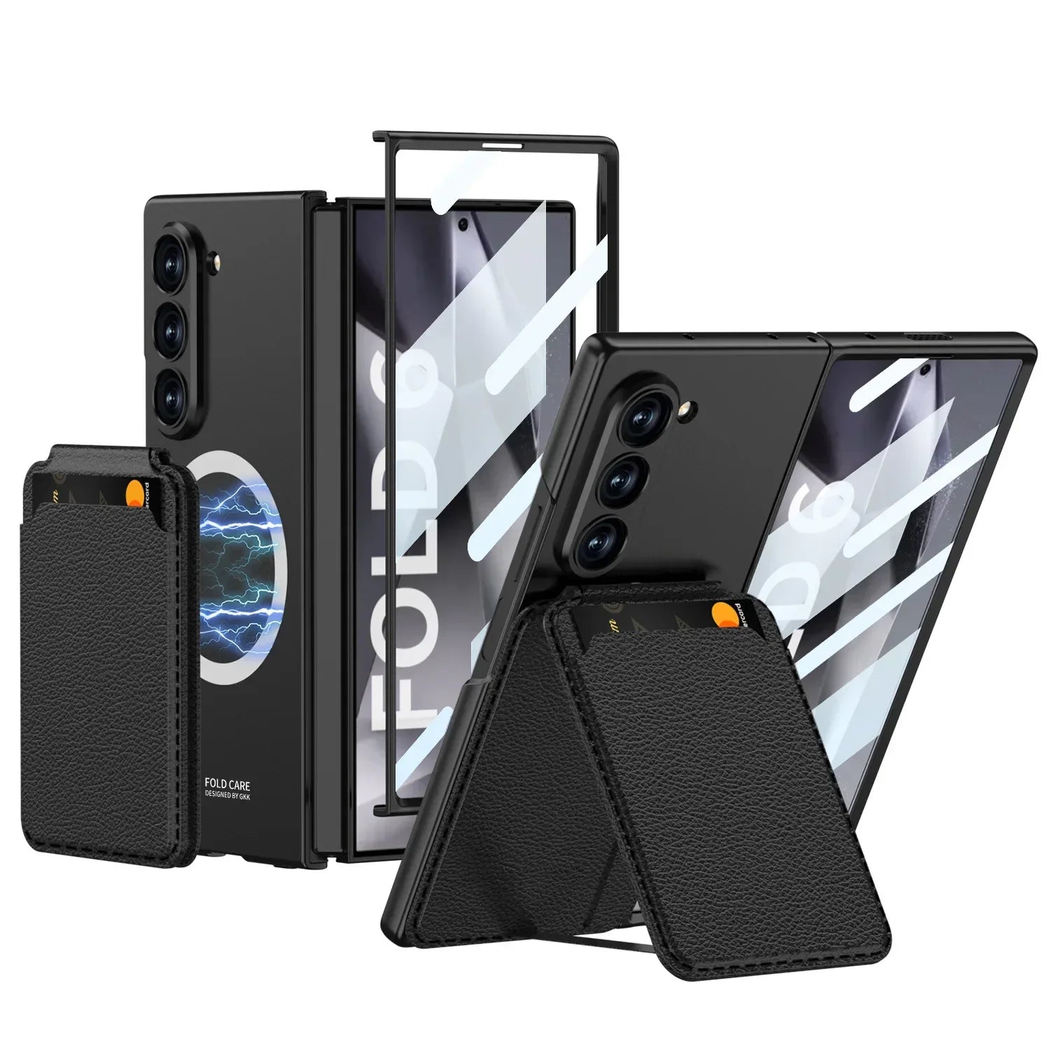 Samsung Galaxy Z Fold 6 Screen Protector - Anti-Scratch 9H Glass Black For Samsung Galaxy Z Fold 6 Tidesmit