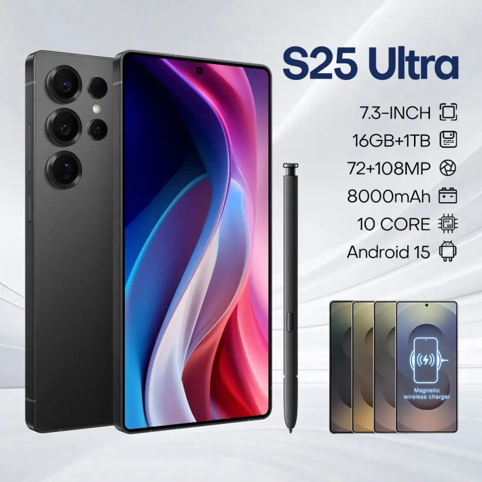 Tidesmit 5G Smartphone, 7.3 Inch AMOLED Display, 16GB RAM, 1TB Storage Tidesmit