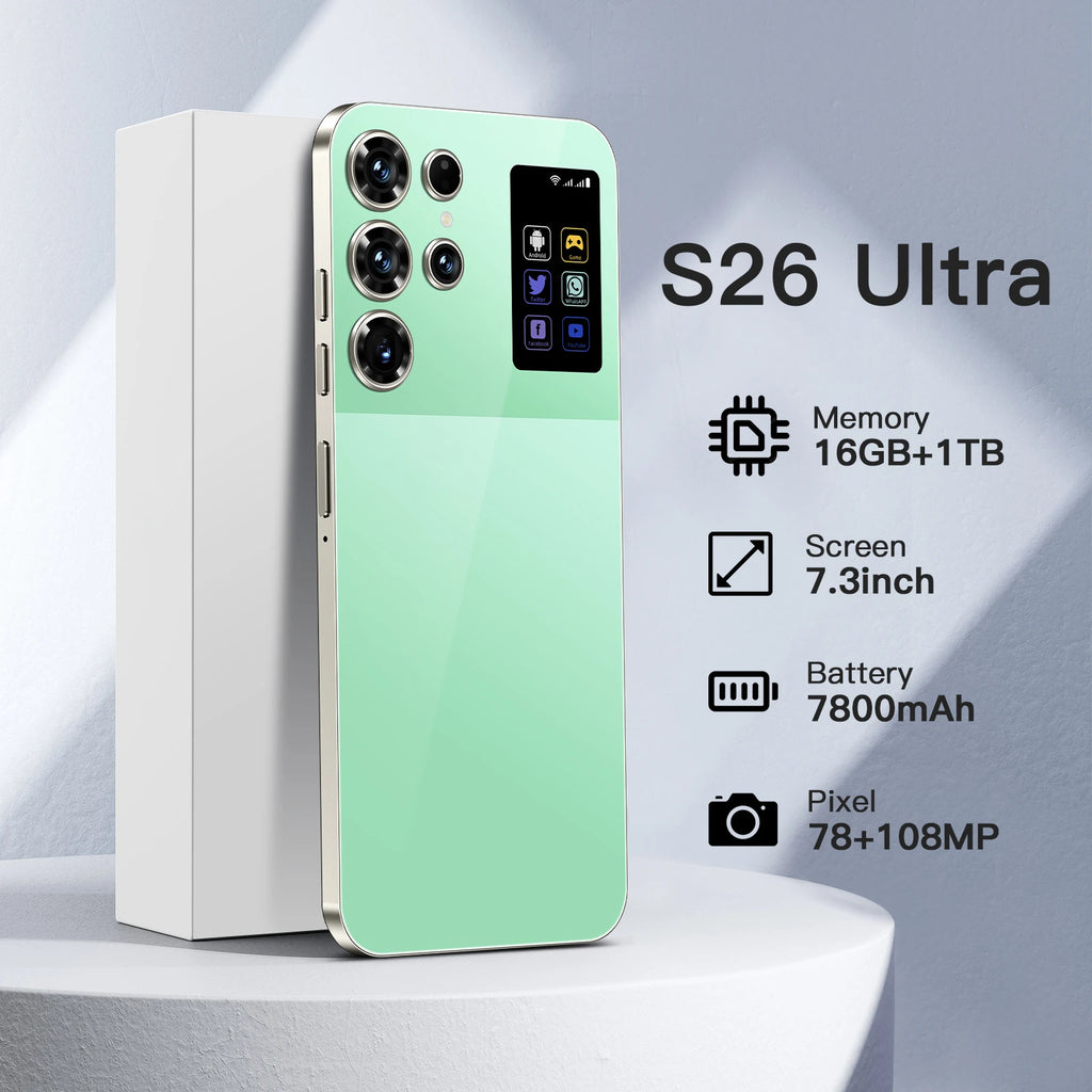 S26 Ultra 5G Smartphone 16GB RAM 1TB Storage Android 15 Tidesmit