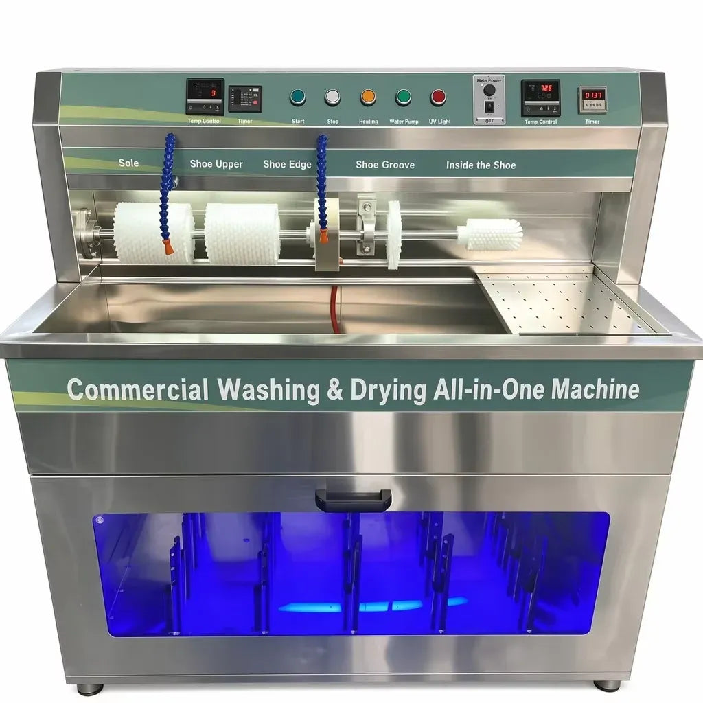 Supplier Reliable Professional Shoe Washer and Dryer Machine With Steel Wire Brush for Shoe Repair Maintenance Shops