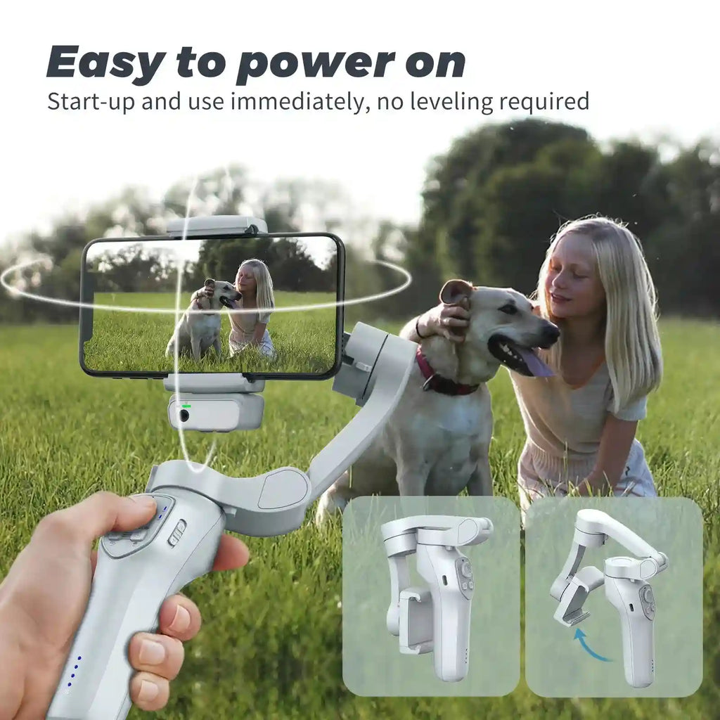 Smartphone Tripod with AI Face Tracking and LED Light - L7Cpro Tidesmit