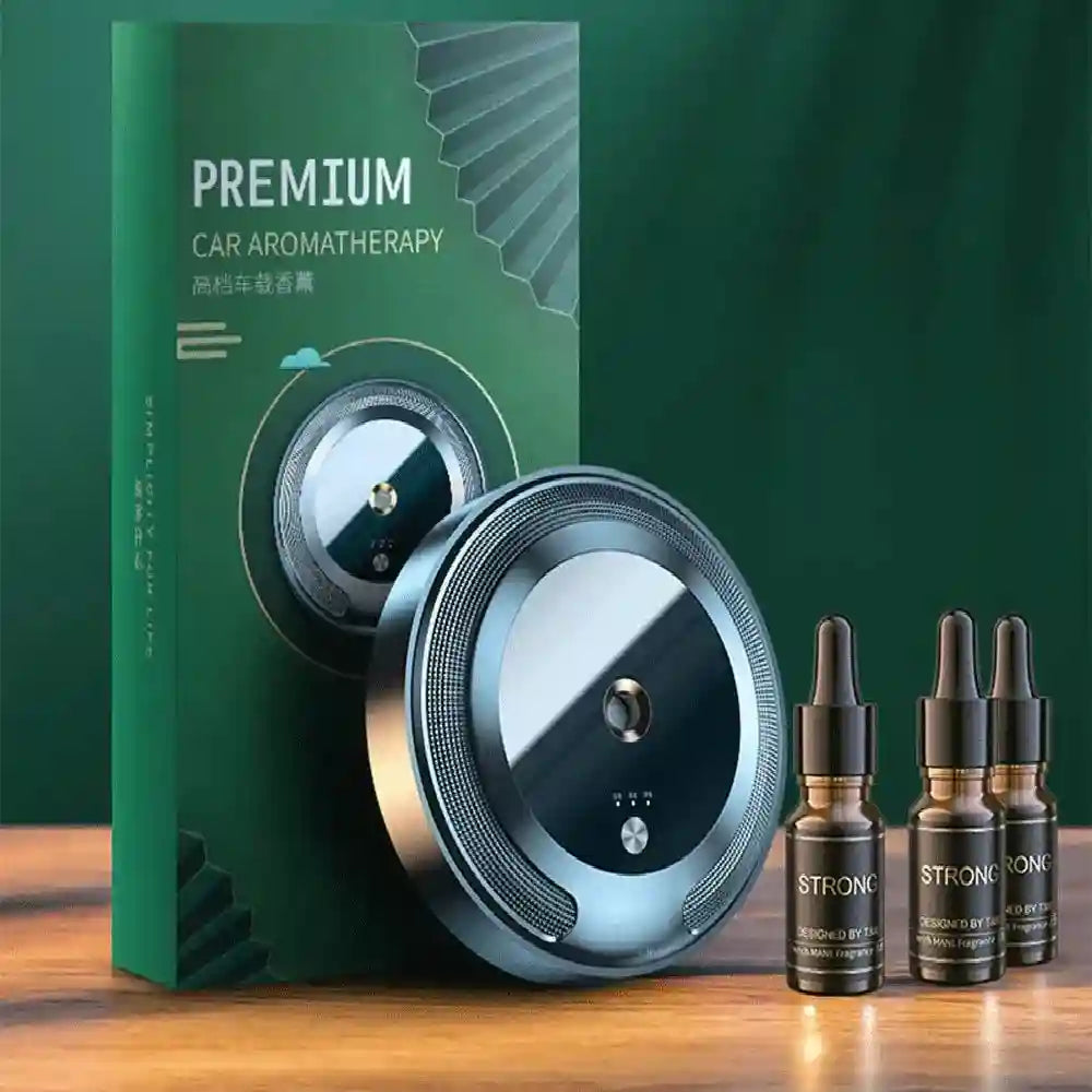 Smart Car Air Freshener Diffuser - App-Controlled Aromatherapy Vent Clip Tidesmit