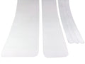 Clear anti-slip bathtub tape strips with curved edges for step and floor coverage