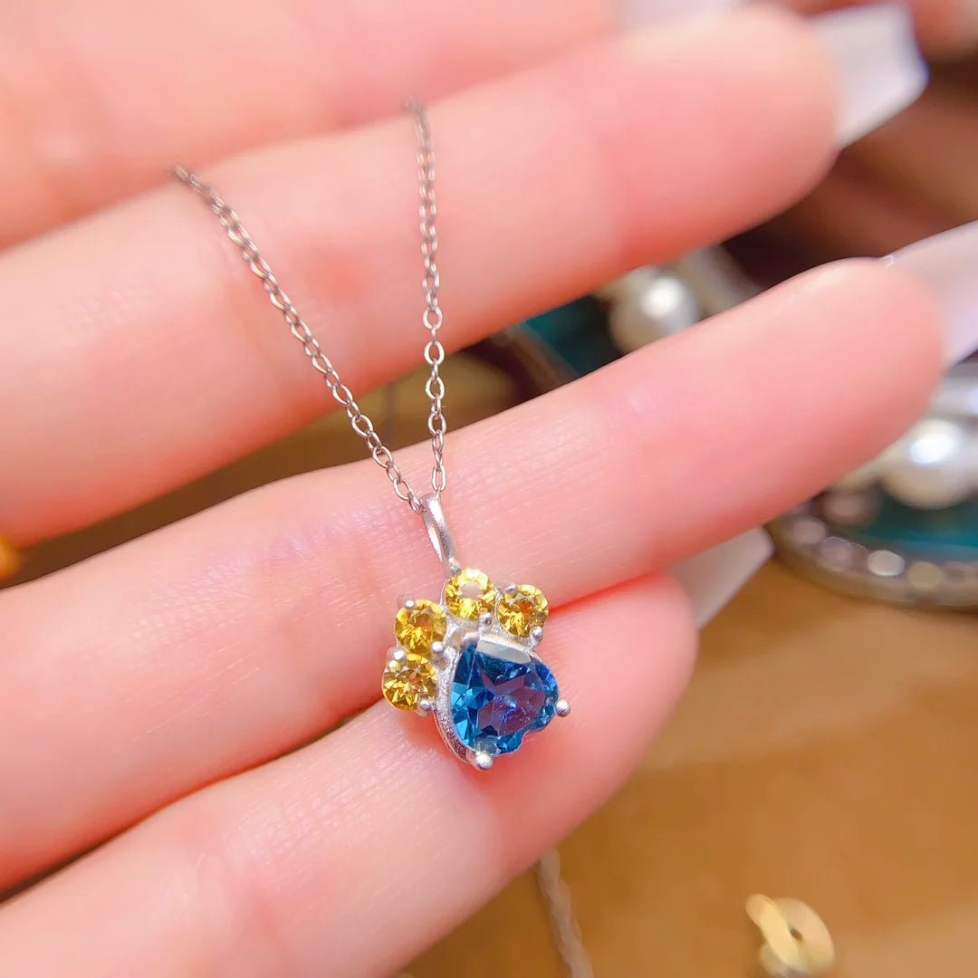 Factory Direct Sales 925 Sterling Silver 18k Natural Opal Charm Bulk Wholesale Women Children Pendant for Party