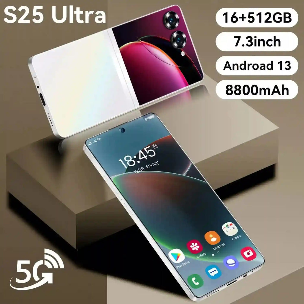 Android Smartphone 512GB 16GB RAM Triple Camera Tidesmit Blue Tidesmit