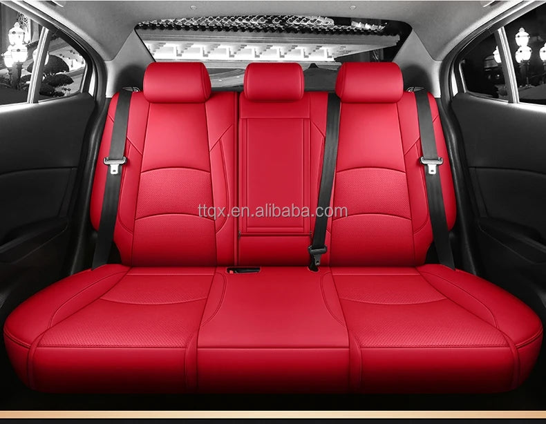Hot Sale Car Seat Covers for Mazda 3 2014-2024 Full Set Luxury Leather Car Accessories Waterproof Car Seat Protector