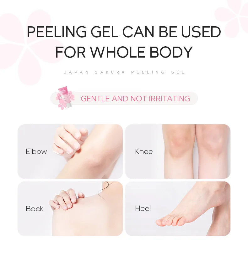 Sakura Exfoliating Face Scrub Gel - Deep Pore Cleanser for Smooth Skin Scrubs Treatments Tidesmit