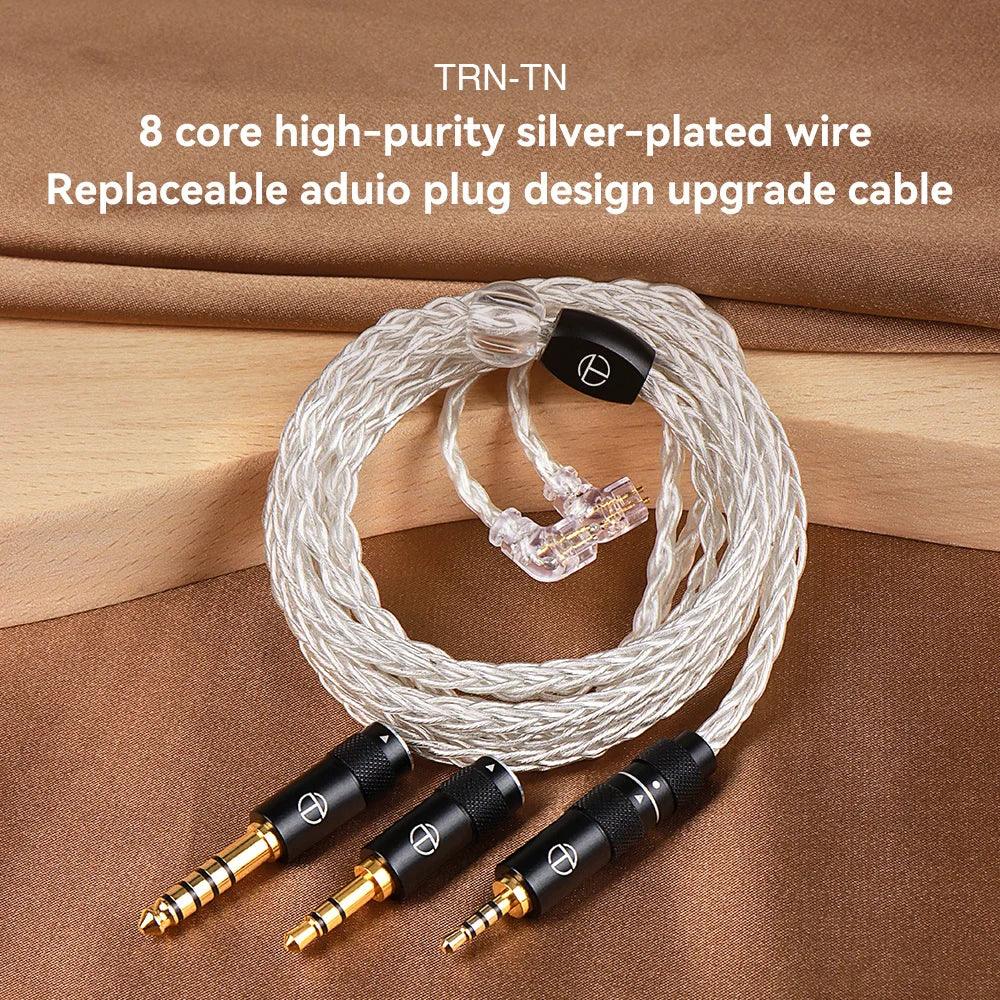 Tidesmit 8-Core OFC Silver Plated HiFi Upgrade Cable for IEMs Tidesmit