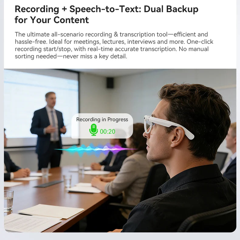 AI Smart Glasses Sunglasses Voice Control ChatGPT Bluetooth  Photography Video Music Camera Translation Glasses AI Assistant