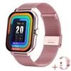 Y13 Smartwatch with Heart Rate Monitor and Bluetooth Calling Pink steel+silicone bracelet Y13 My Store