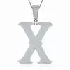 Factory Wholesale D Letter VVS Moissanite Pendant Necklace 925 Silver Platinum Plated Iced Out Custom Name Hip Hop Jewelry