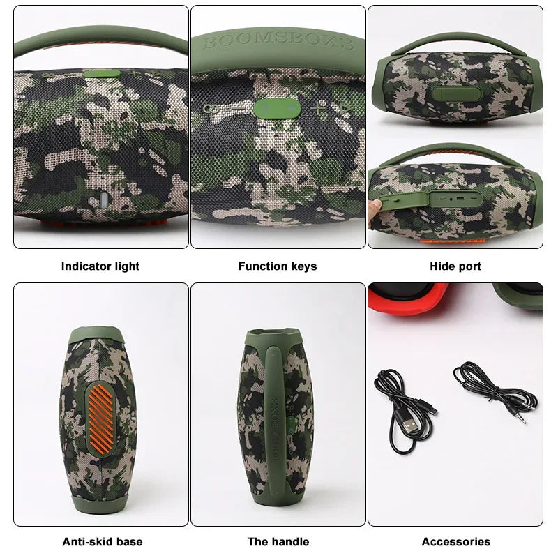 Portable Bluetooth Speaker: Waterproof Wireless Audio with Bass Boost My Store