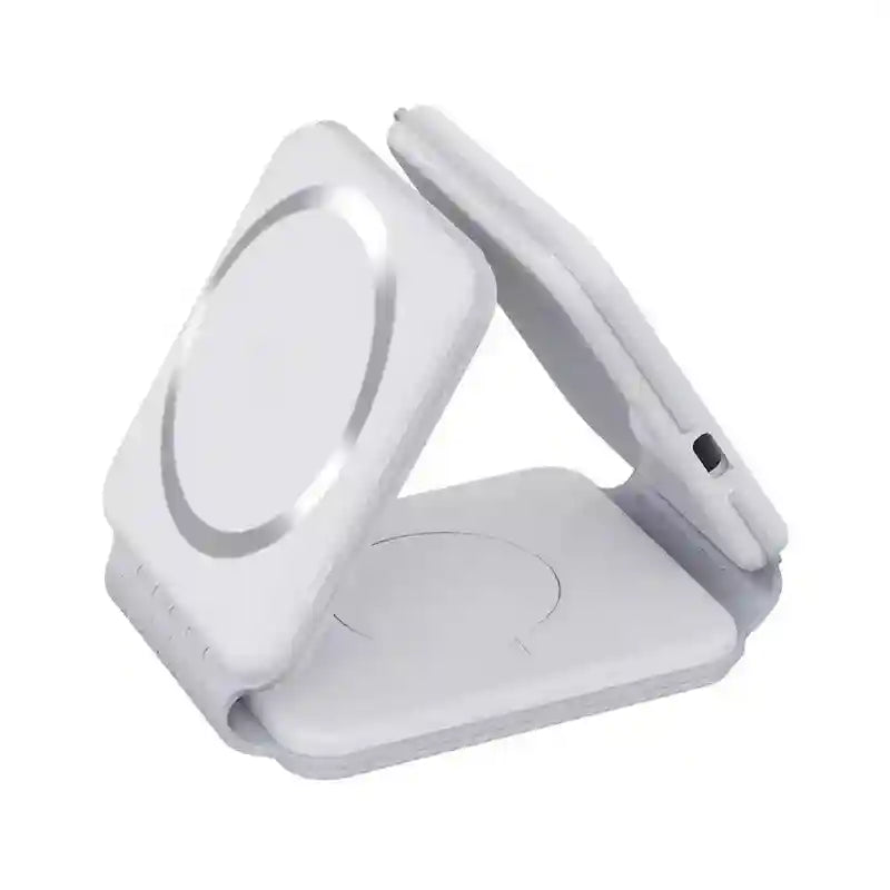 3-in-1 Wireless Charging Pad - Fast Foldable Qi Certified Station Universal Tidesmit