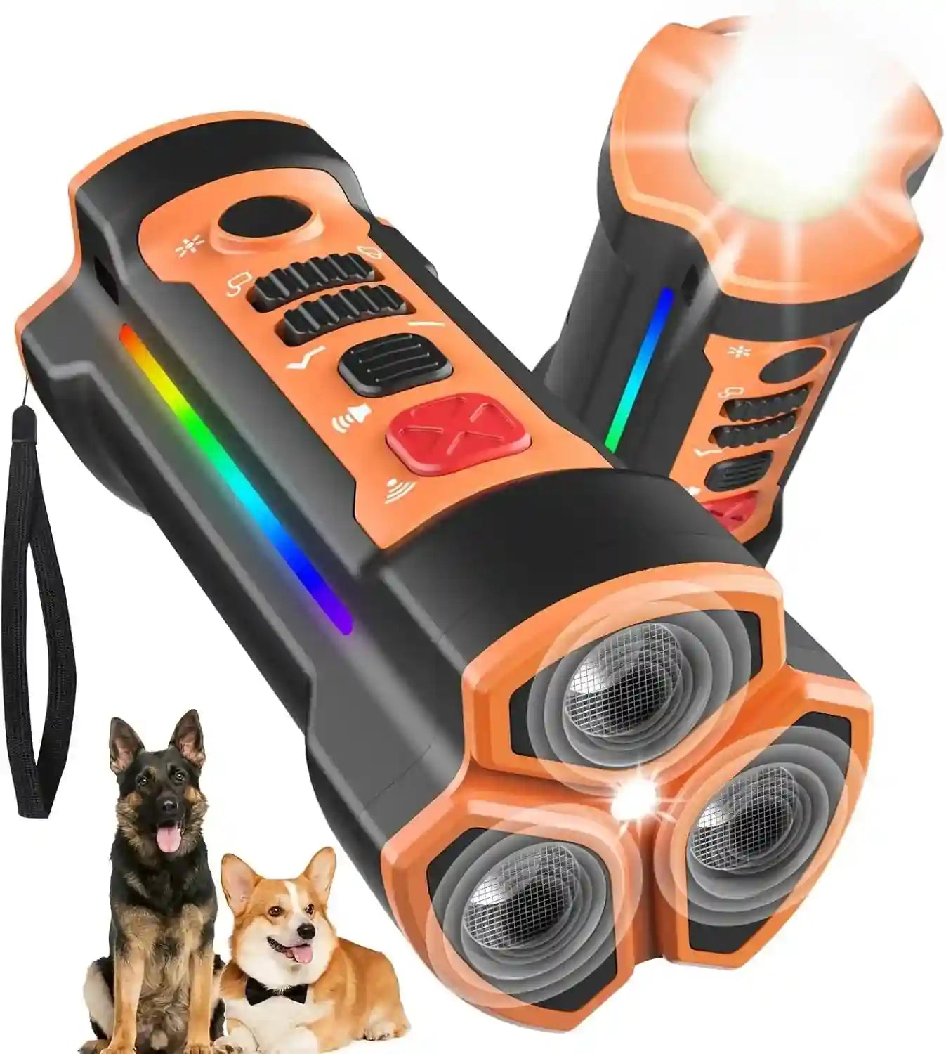 Tidesmit Ultrasonic Dog Bark Deterrent - Smart WiFi Orange Device UB122 Tidesmit