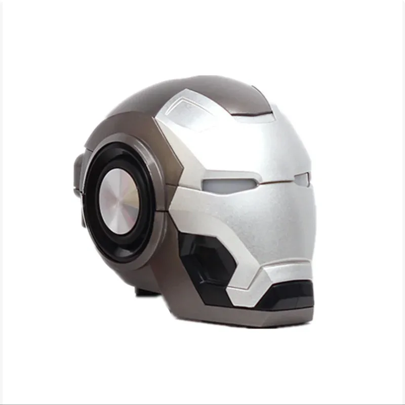 Robot Portable Bluetooth Speaker - 360 Wireless Audio with Deep Bass Silver Universal plastic My Store