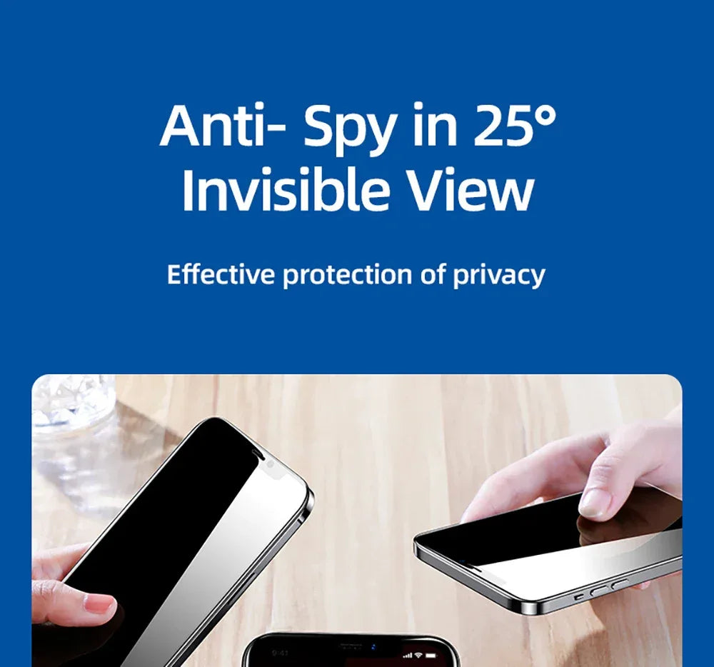 Privacy Screen Protector for iPhone 17 Pro Max, 9H Anti-Spy Tempered Glass Tidesmit