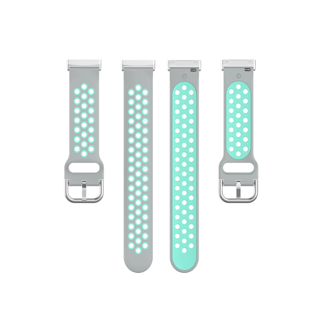 Tidesmit colorful soft silicone sport strap for Fitbit Versa 3 and Sense smartwatches in a comfortable wristband style