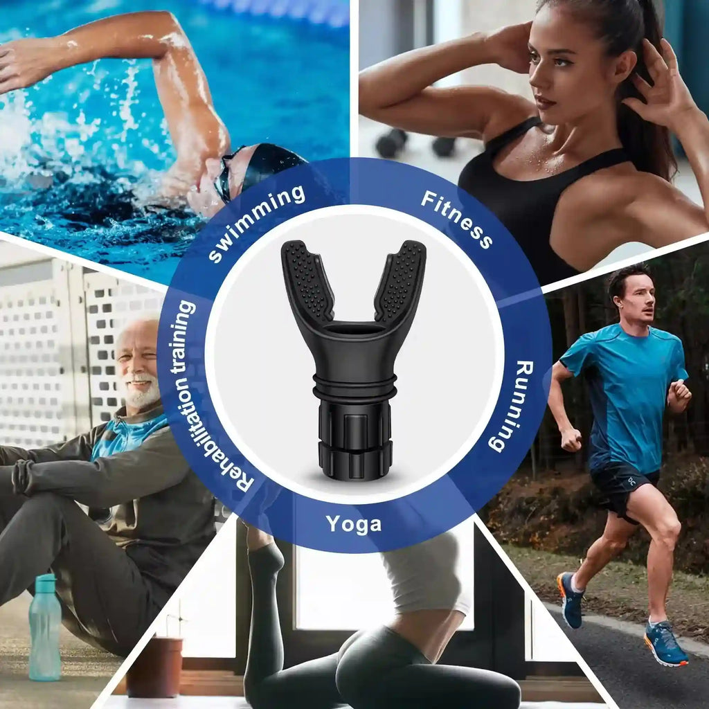 Breathing Trainer Lung Exerciser - Silicone Resistance Workout Tool Tidesmit