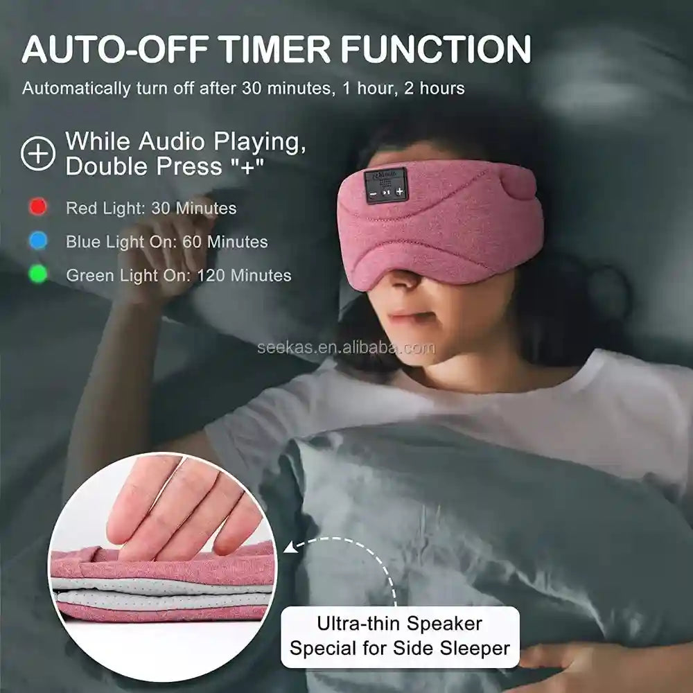 Bluetooth Sleep Mask SK-29 - Wireless Headphones for Side Sleepers Tidesmit