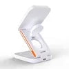 3-in-1 Foldable Wireless Charger Stand for Phone, Watch, and Earbuds TYPE-C White Tidesmit