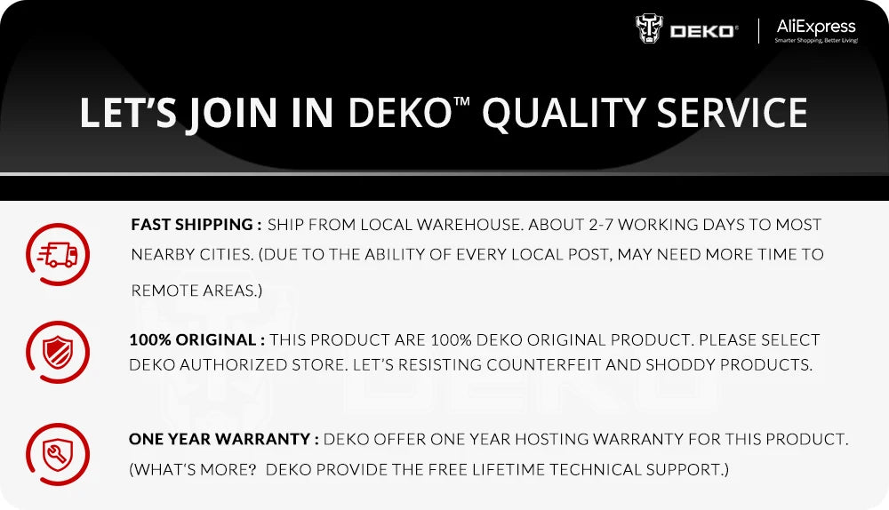 DEKO 258pcs Home DIY Hand Tool Set Professional Hand Tool Luggage Three-layer Rolling Portable Storage Box