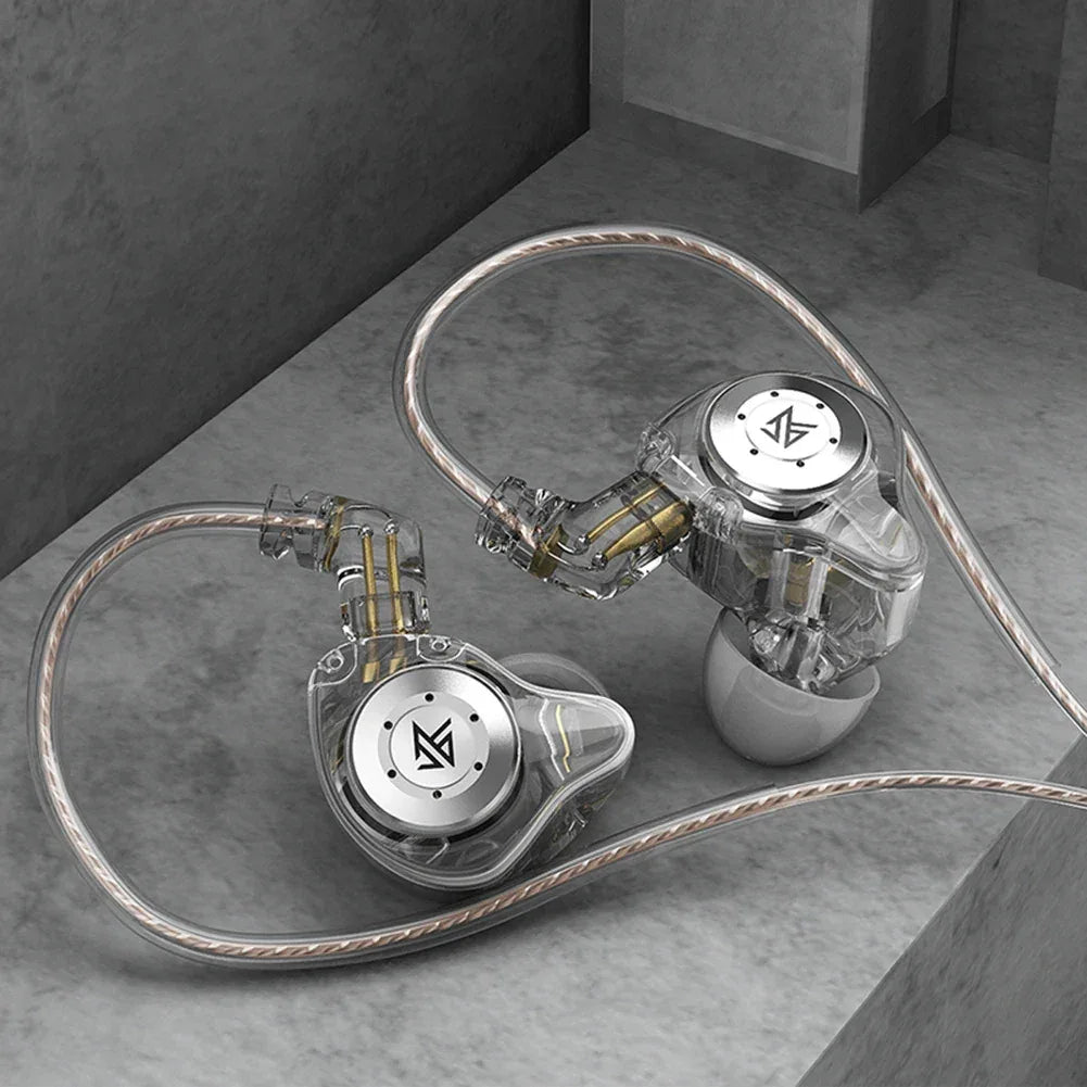 KZ EDX Pro Bass Earphones Sport Running Wired Hanging In Ear Headphones Stereo Noise Cancelling Headset Earbuds With Mic Gamer Tidesmit