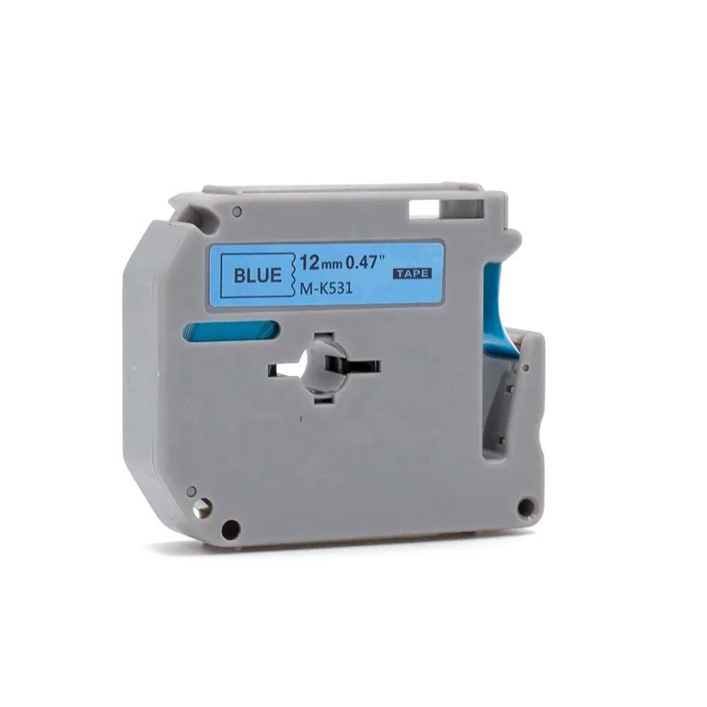 Compatible Mk Thermal Label MK-531 M-K531 MK531 Printer Cartridge 12mm Width Feature Compatible with Typewriter Ribbon