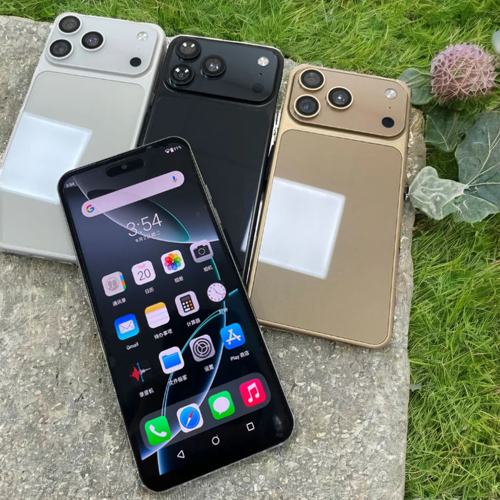 2025 Newest I17 Pro Max 7.3\" Smartphone 8GB+256GB 5G 108MP Camera 7800mAh Android 14 NFC Octa Core LTE HD French German Spanish