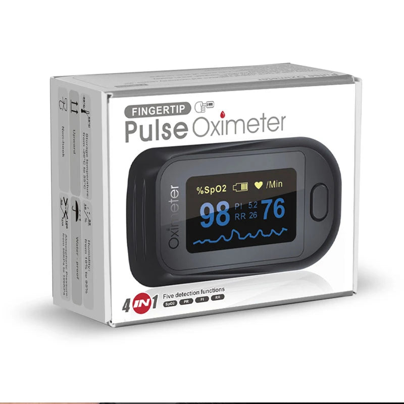 Family Health Care Pulse Oximeter SPO2 Oled Medical Portable Blood Oxygen With Respiratory Rate Finger Oximetro De Dedo de pulso
