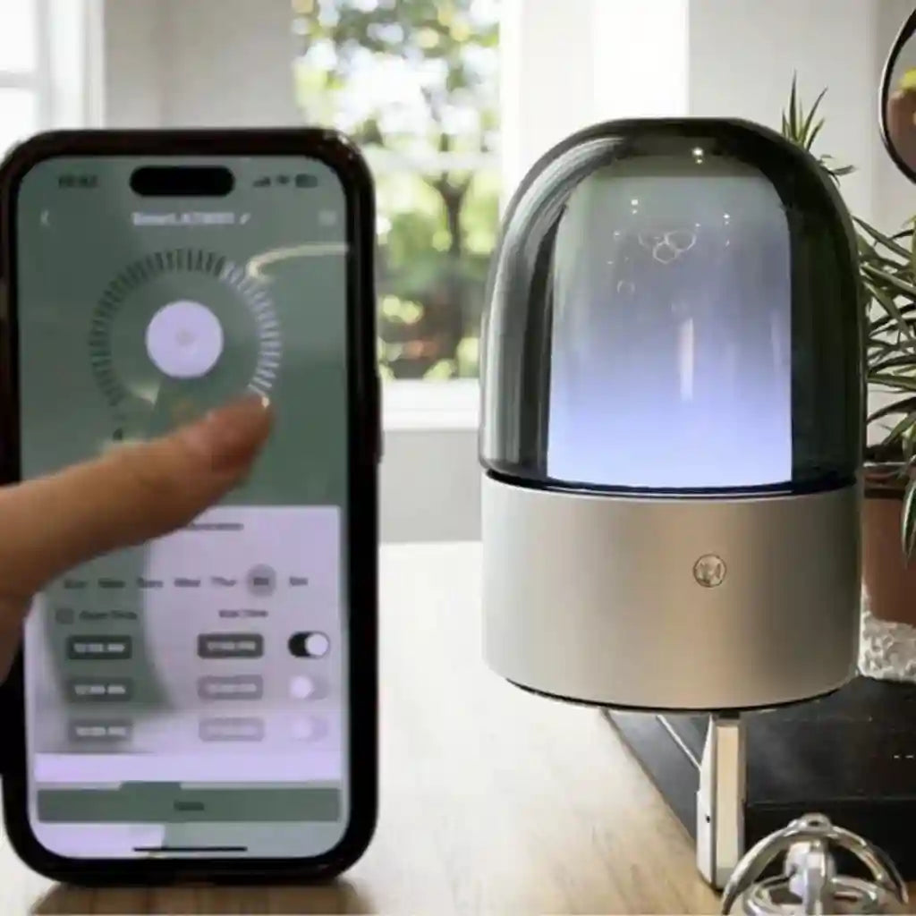 Waterless Essential Oil Diffuser | App-Controlled Smart Home Scent Tidesmit