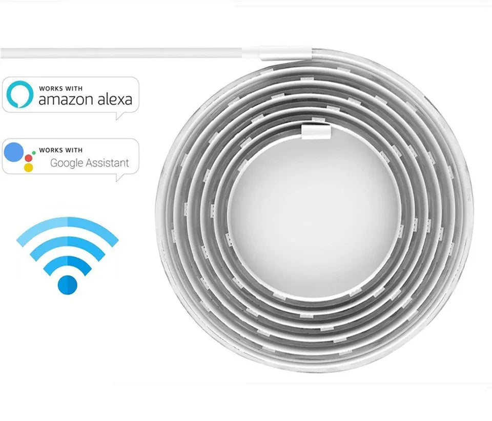 Global version Yeelight LED Smart Strip Light 1S 2m Long WiFi RGB Color LED Strip For Homekit Google Mijia Alexa  SmartThings